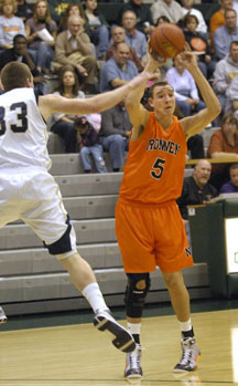 Photo of Kye passing basketball
